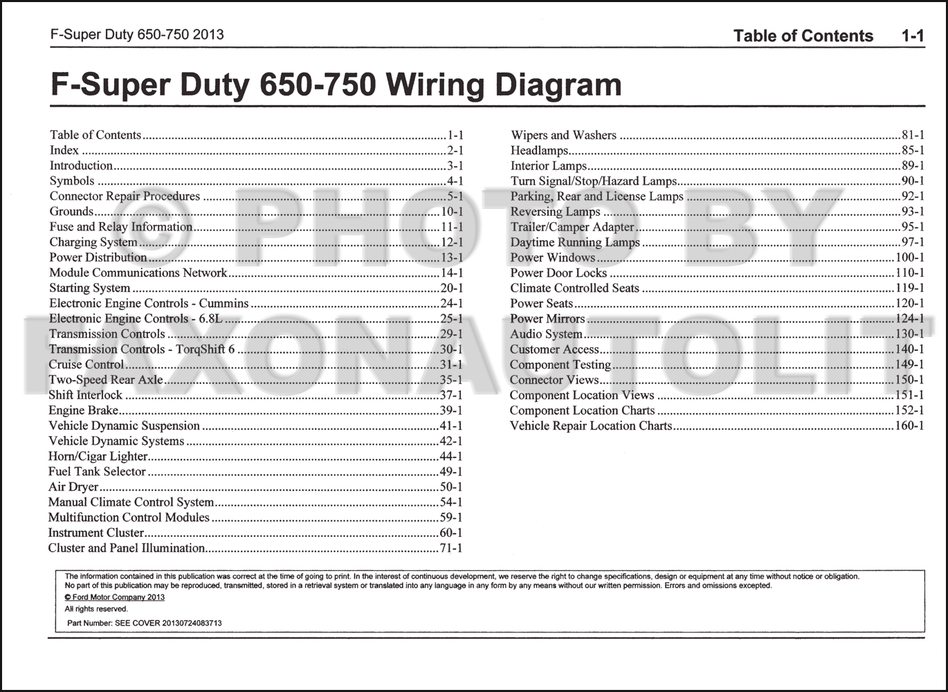 2013-2014 Ford F-650 and F-750 Super Duty Truck Wiring ... 1955 ford horn wiring 