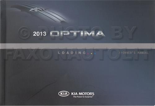 2013 Kia Optima Owners Manual