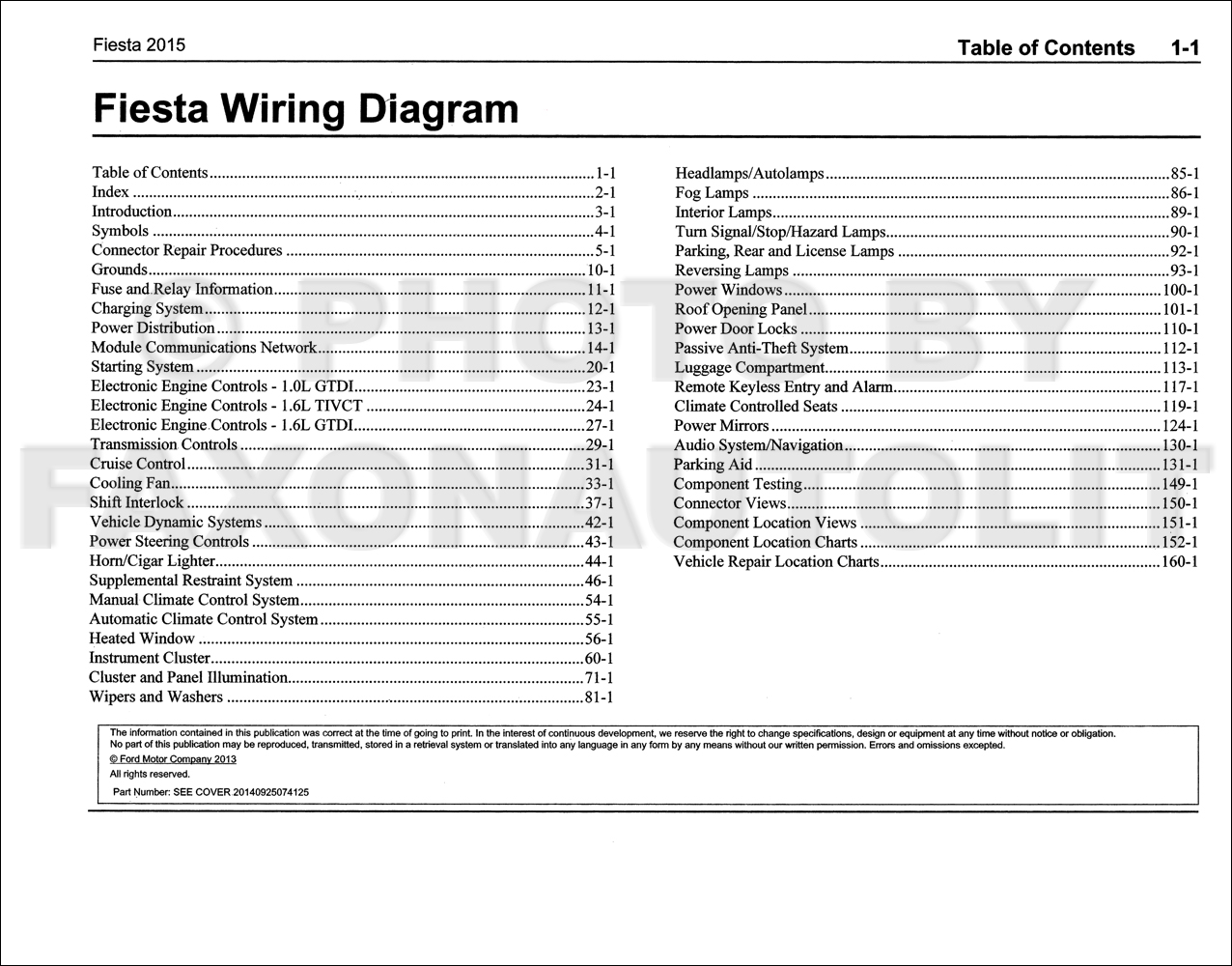 2014 Fiestum Radio Wiring