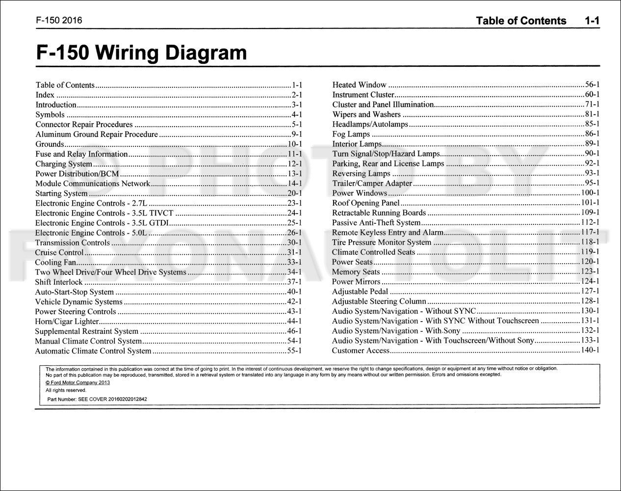 2016 Ford F150 Wiring Diagram Manual Original