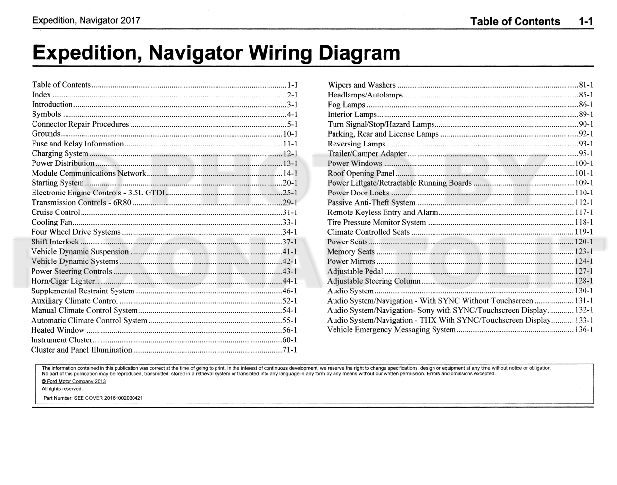 2017 Ford Expedition Lincoln Navigator Wiring Diagram ... 1930 model a ford wiring diagram 