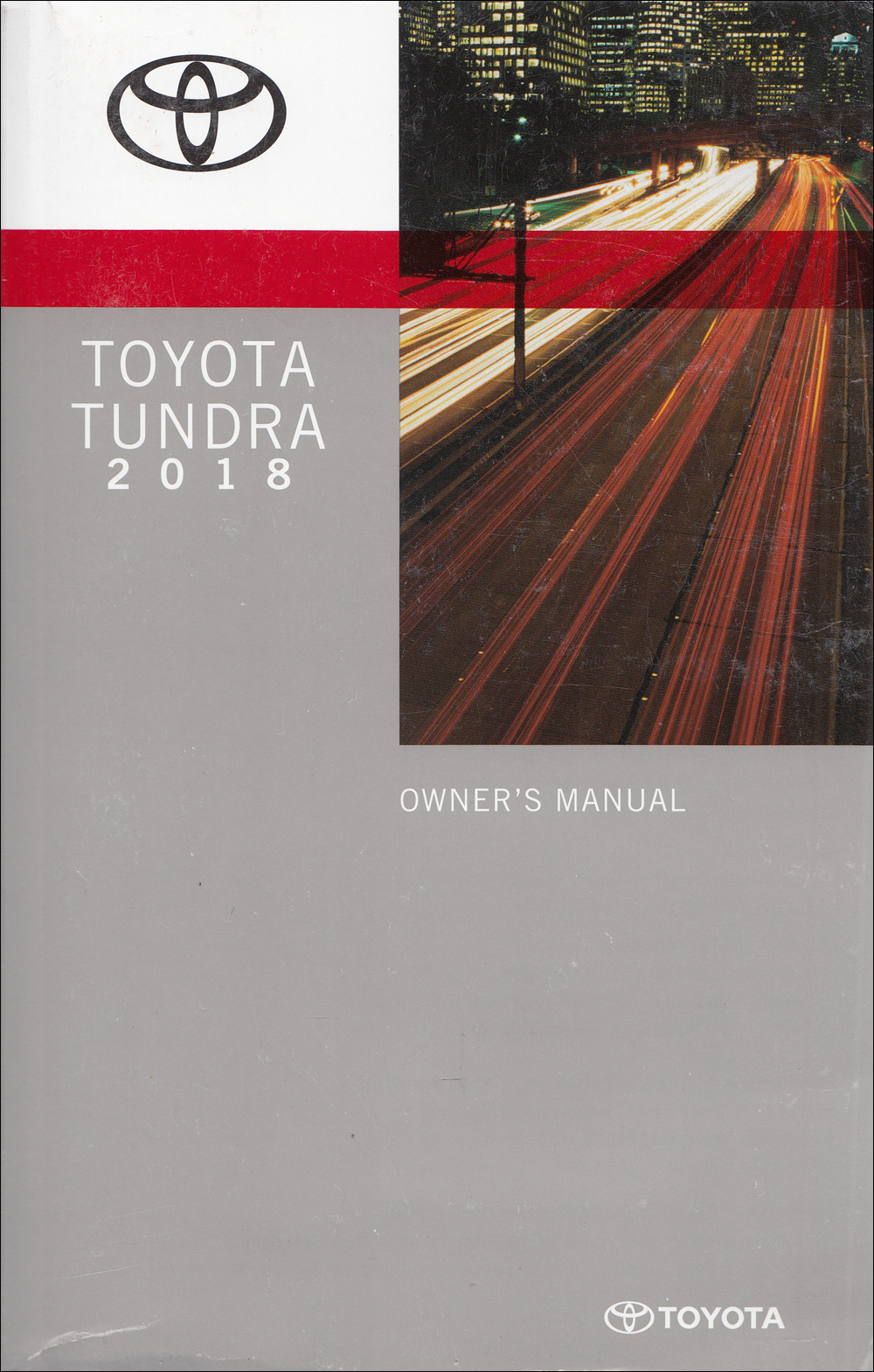 2018 Toyota Tundra Owners Manual Original