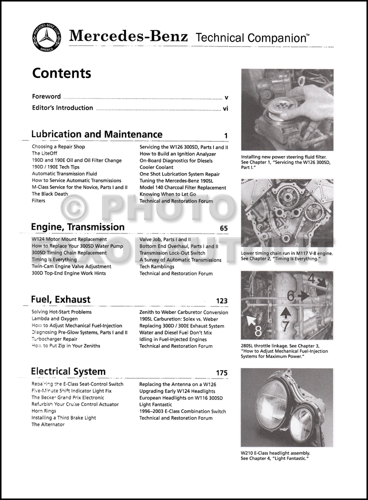 1946-2005 Mercedes-Benz Technical Companion: Technical Insights on Service