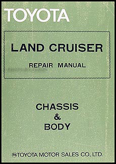 1975-1981 Toyota Land Cruiser 2F Engine Repair Shop Manual Factory Reprint