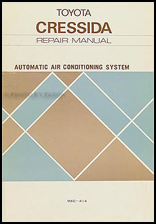 1978-1982 Toyota Cressida A/C Compressor Manual No. MAC-307 (0E171)